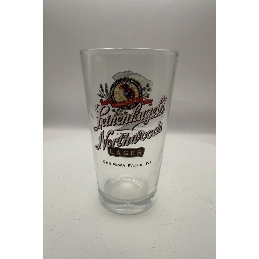 Leinenkugels Beer Glasses Fish Series Crappie, Musky And Bluegill Set Of 3